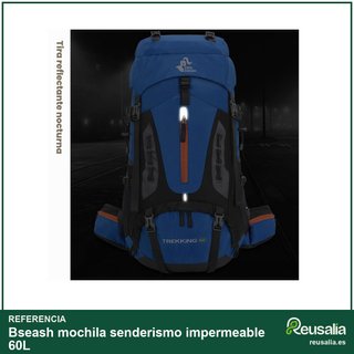 Bseash mochila senderismo impermeable 60L