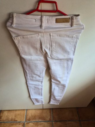Lote 4 Pantalones Pitillo Blancos beig