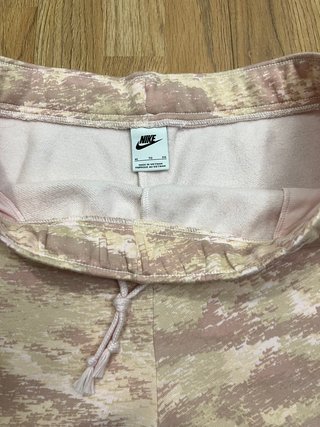 Pantalón Jogger Nike Mujer XL Camuflaje Rosa Beige