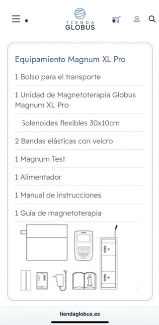 GLOBUS MAGNUM XL PRO ORIGINAL + SOLENOIDE FLESIBLE