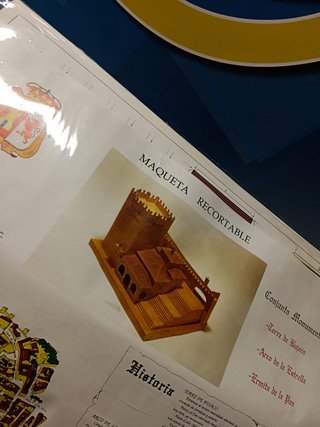 MAQUETA RECORTABLE conjunto munumental-Arco de la estrella-Torre de bujaro-Ermita de la paz