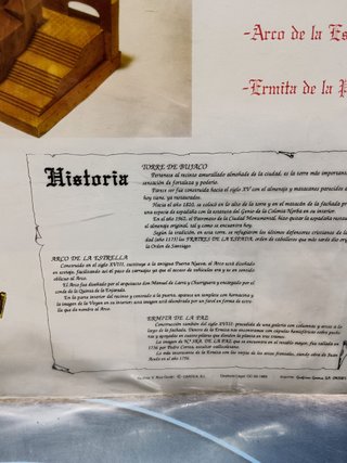 MAQUETA RECORTABLE conjunto munumental-Arco de la estrella-Torre de bujaro-Ermita de la paz