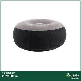Intex 68564 sillón hinchable con reposapiés gris