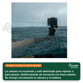 - GoPro HERO12 Black cámara acción resistente