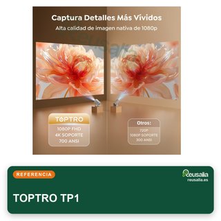Proyector portátil TOPTRO TP1 4K wifi bluetooth