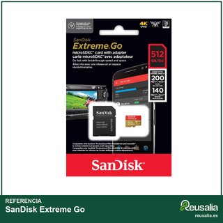 SanDisk Extreme Go 512GB microSD alta velocidad