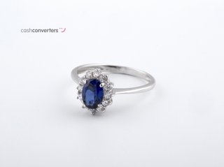 anillo oro 18k con piedra con circonita