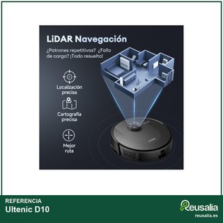 Ultenic D10 robot aspirador fregasuelos navegación