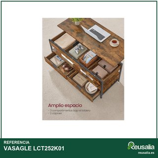 VASAGLE Mesa de Centro Elevable LCT252K01