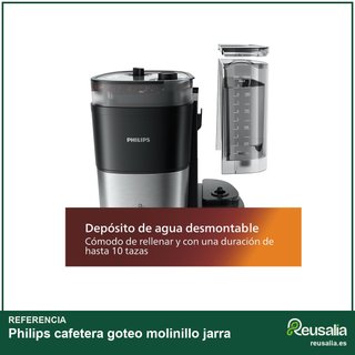 Philips cafetera goteo molinillo jarra