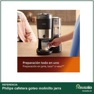 Philips cafetera goteo molinillo jarra
