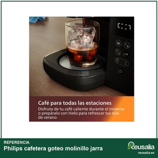 Philips cafetera goteo molinillo jarra
