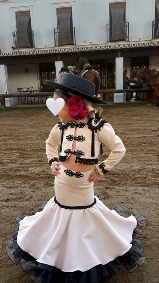Traje Flamenca Niña 3 Piezas