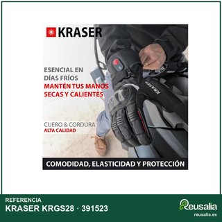 KRASER KRGS28 guantes moto calefactables invierno