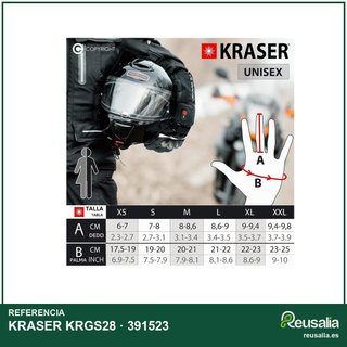 KRASER KRGS28 guantes moto calefactables invierno