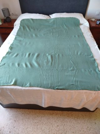 Manta polar verde 125x150 cm