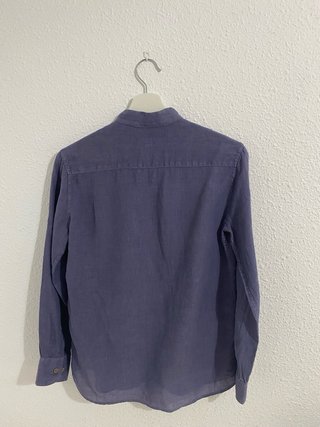 Camisa lino niño Massimo Dutti cuello mao