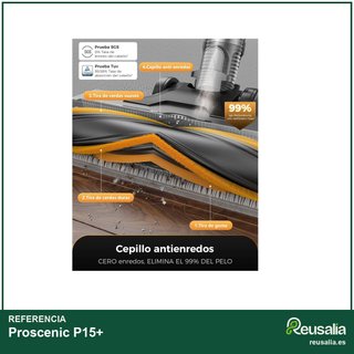 Proscenic P15+ aspiradora escoba potente sin cable