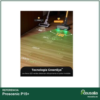 Proscenic P15+ aspiradora escoba potente sin cable