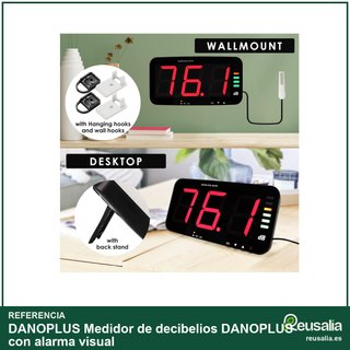Medidor de decibelios DANOPLUS con alarma visual