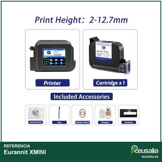 Eurannit XMINI impresora portátil tinta rápida