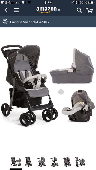 Cochecito ideal bebé marca HAUCK (sin silla coche)
