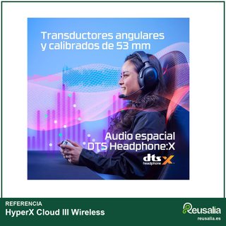 HyperX Cloud III Wireless auriculares gaming rojo