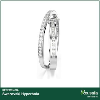 Swarovski anillo Hyperbola rodio zirconia