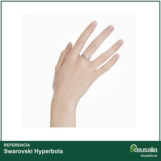 Swarovski anillo Hyperbola rodio zirconia