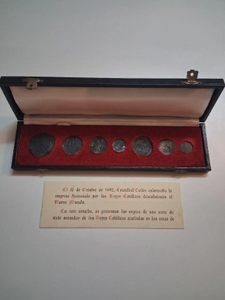 Estuche copias Monedas Reyes Católicos Conmemorati