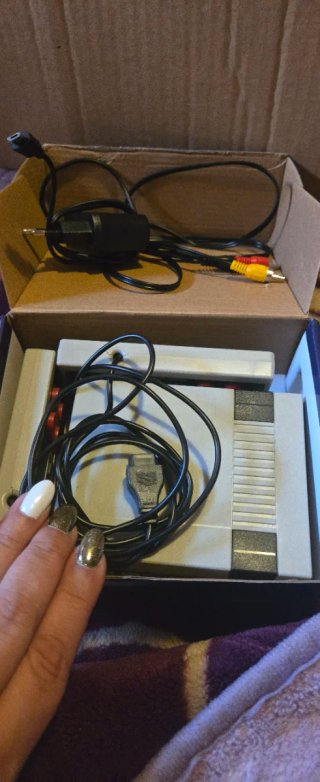 Consola Retro Nueva Gris y Blanca