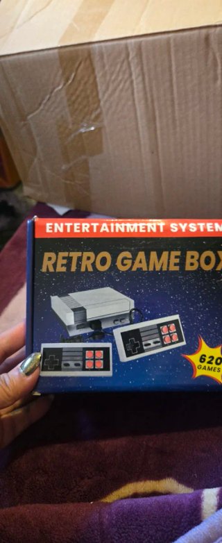 Consola Retro Nueva Gris y Blanca
