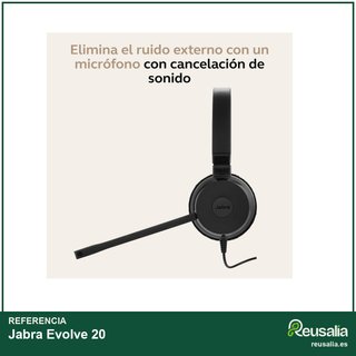 Jabra Evolve 20 auriculares estéreo cancelación