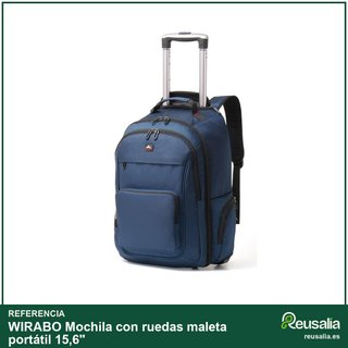 Mochila con ruedas maleta portátil 15,6"