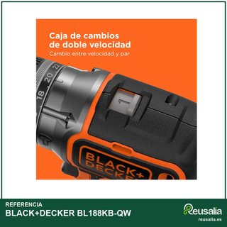 - BLACK+DECKER BL188KB-QW taladro percutor
