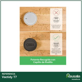 Vactidy T7 robot aspirador y fregasuelos potente
