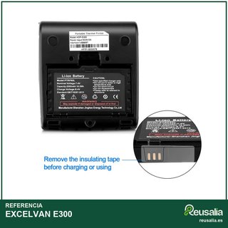EXCELVAN E300 impresora térmica portátil bluetooth