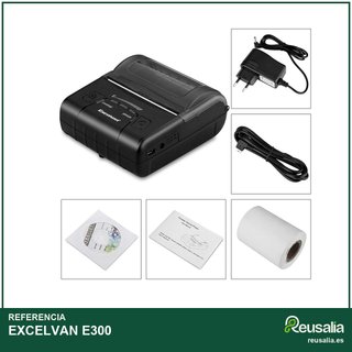 EXCELVAN E300 impresora térmica portátil bluetooth