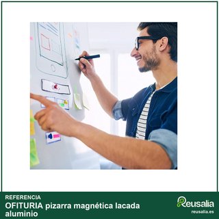 OFITURIA pizarra magnética lacada aluminio