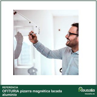 OFITURIA pizarra magnética lacada aluminio
