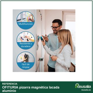 OFITURIA pizarra magnética lacada aluminio