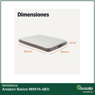 Amazon Basics colchón hinchable eléctrico queen