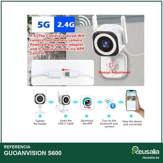 S600 Cámara seguridad 5G con visión nocturna
