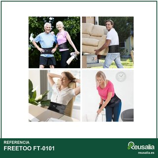 FREETOO faja lumbar soporte transpirable ajustable