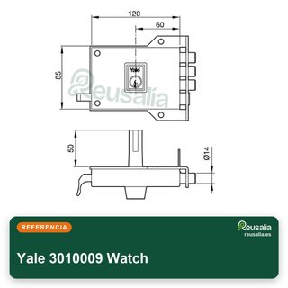 Yale 3010009 Watch cerradura sobreponer