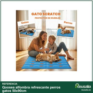 Qoosea alfombra refrescante perros gatos 50x90cm