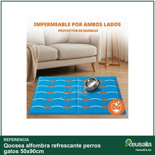 Qoosea alfombra refrescante perros gatos 50x90cm