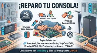 Servicio de Reparación de Consolas y electrónica.