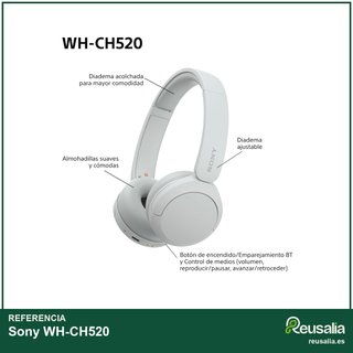 Sony WH-CH520 auriculares bluetooth 50h batería