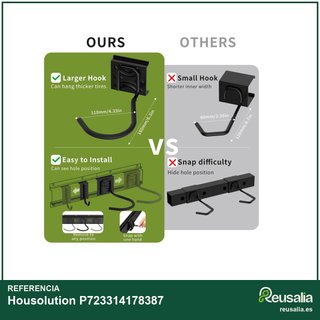 Housolution soporte pared bicicleta acero robusto